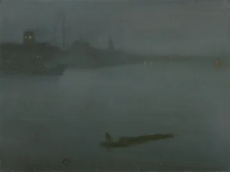 ブルーとシルバーのノクターン